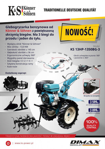 Glebogryzarka benzynowa KS 13HP-1350BG-3!