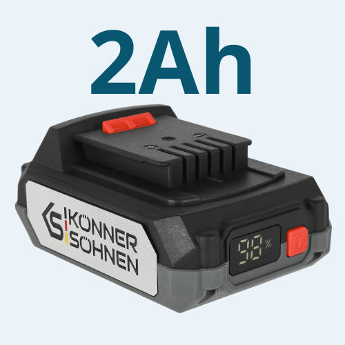 Kompaktne 2 Ah mahtuvus