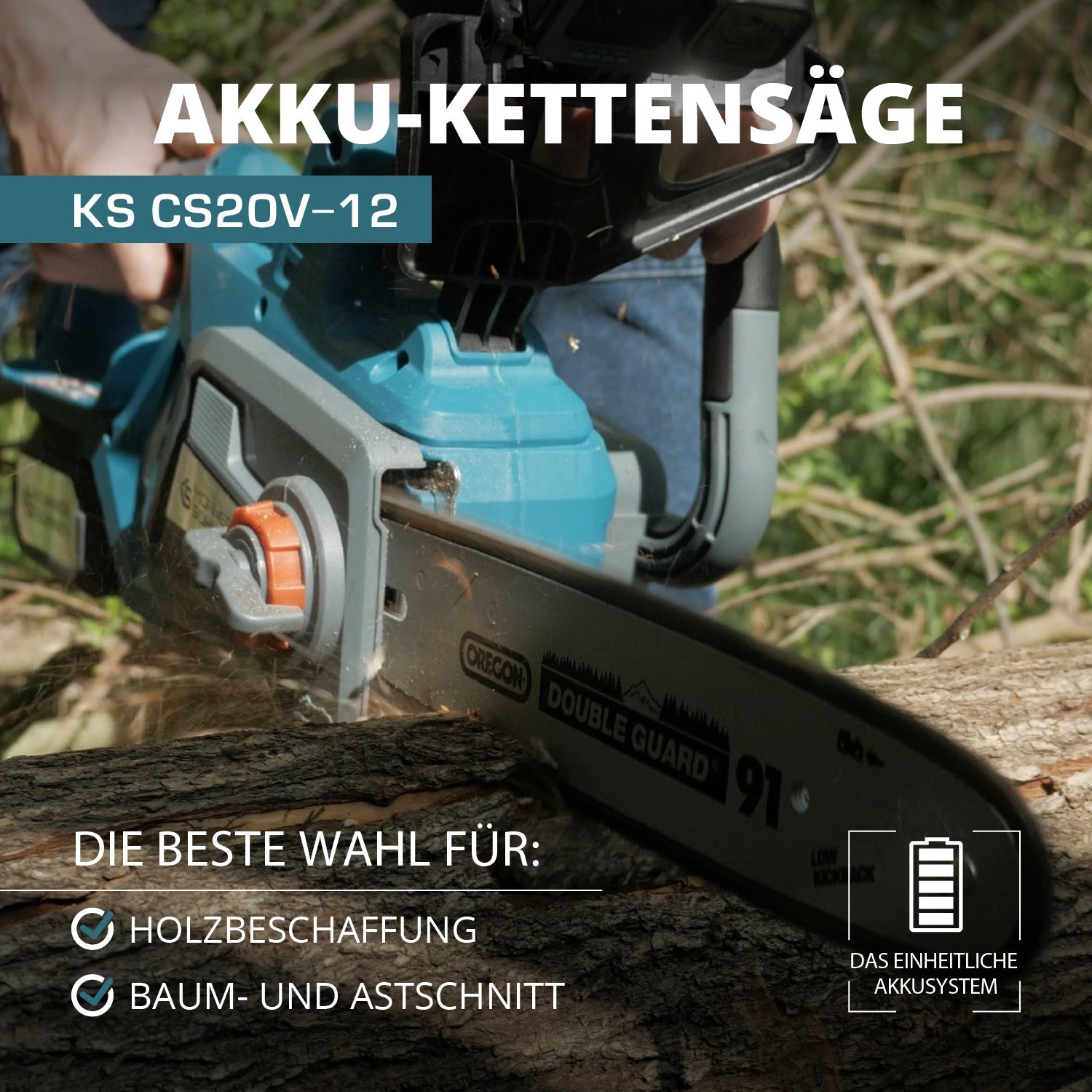 Juhtmeta kettsaag KS CS20V-12