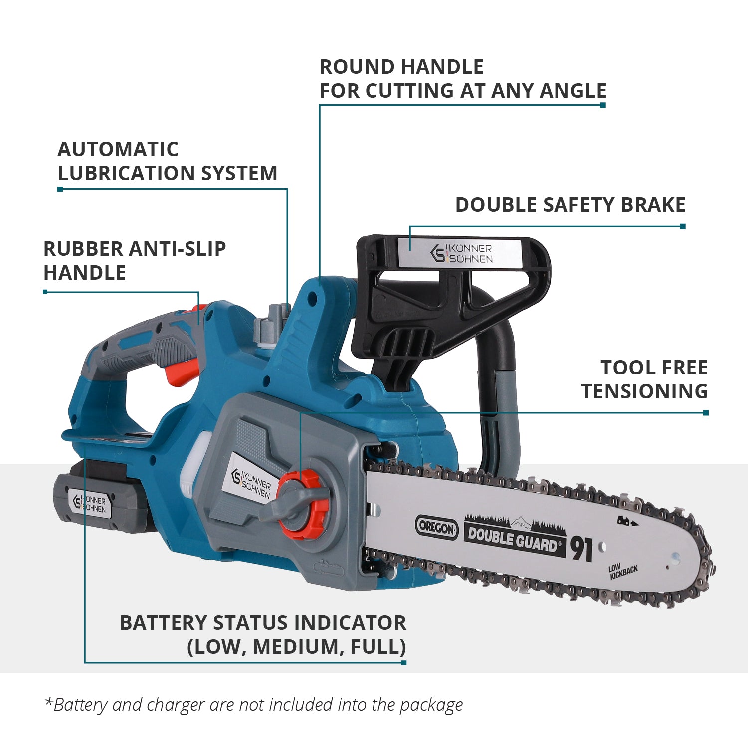 Juhtmeta kettsaag KS CS20V-12