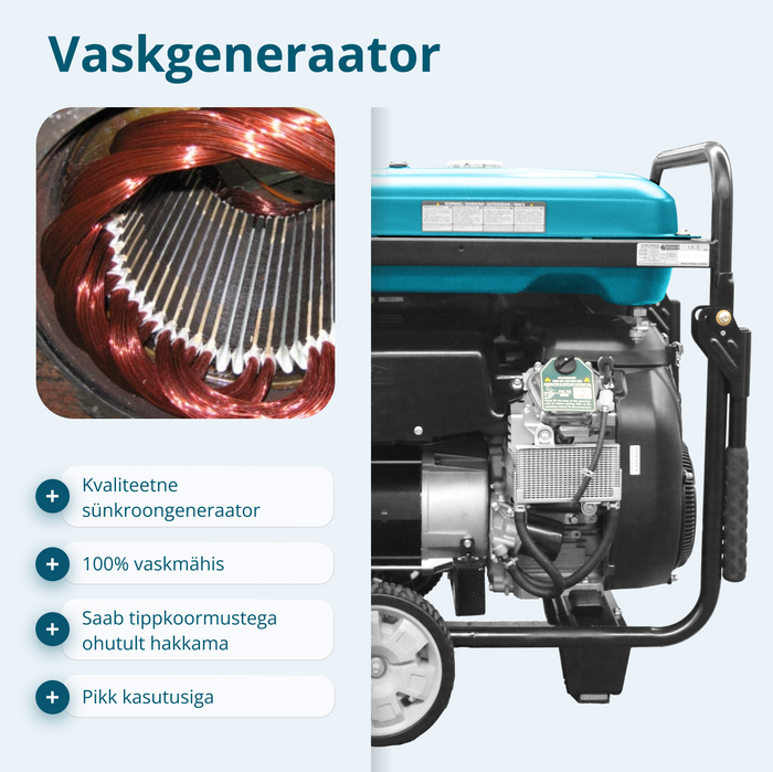 Bensiinigeneraator "Könner & Söhnen" KS 15-1E ATSR