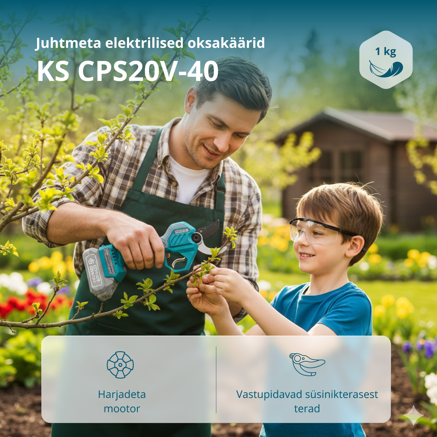 Juhtmeta Elektrilised Pügikäärid KS CPS20V-40
