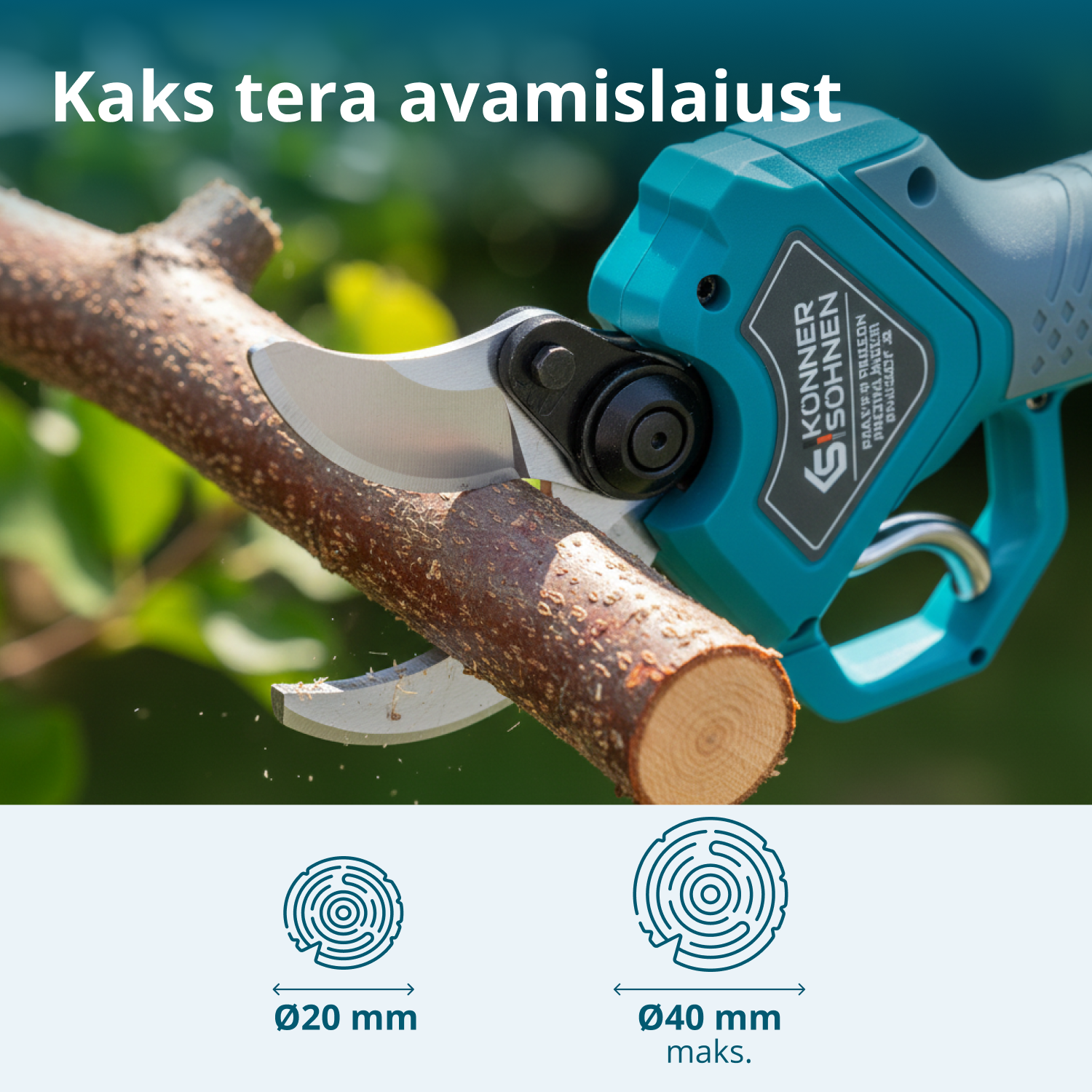 Juhtmeta Elektrilised Pügikäärid KS CPS20V-40