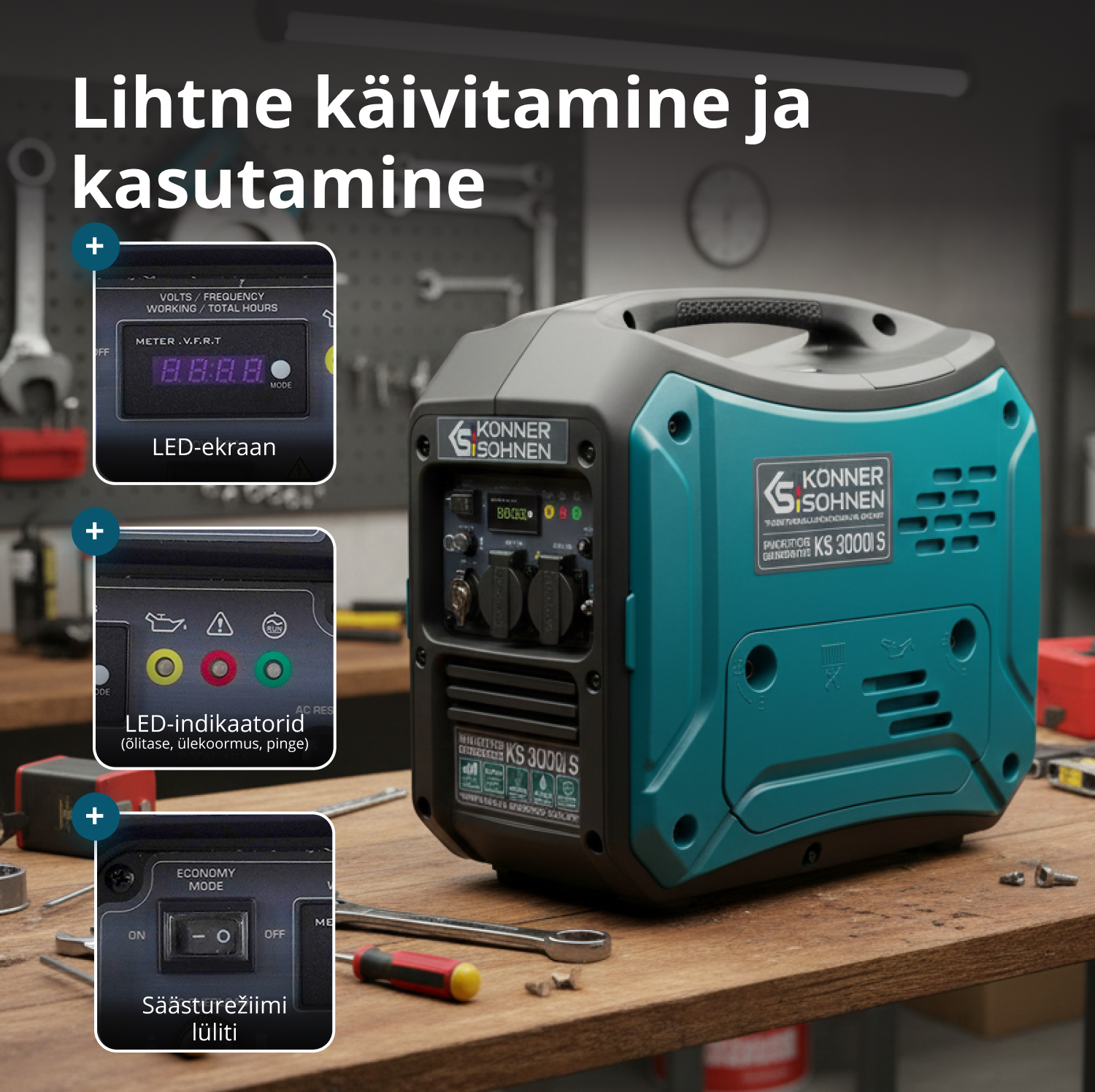 Invertergeneraator KS 3000i S