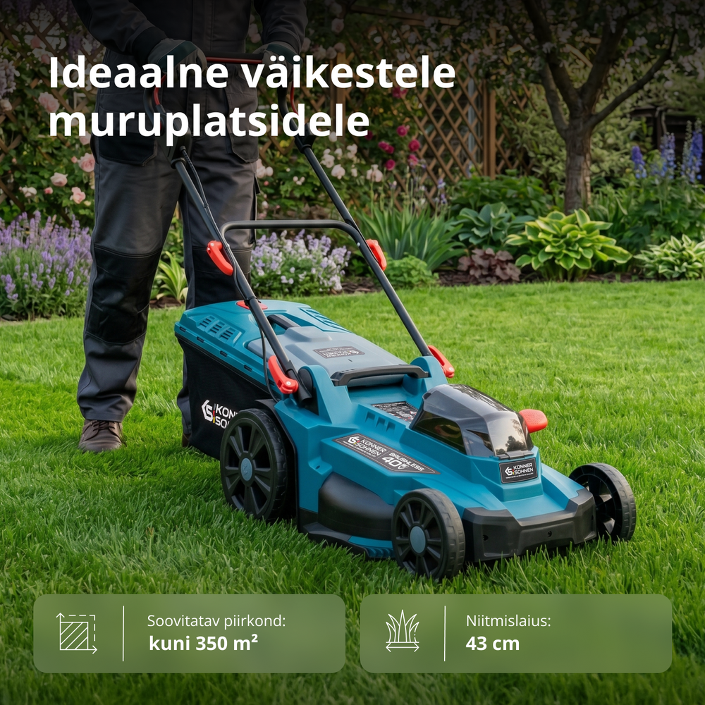 Juhtmeta muruniiduk KS 43LM-40V