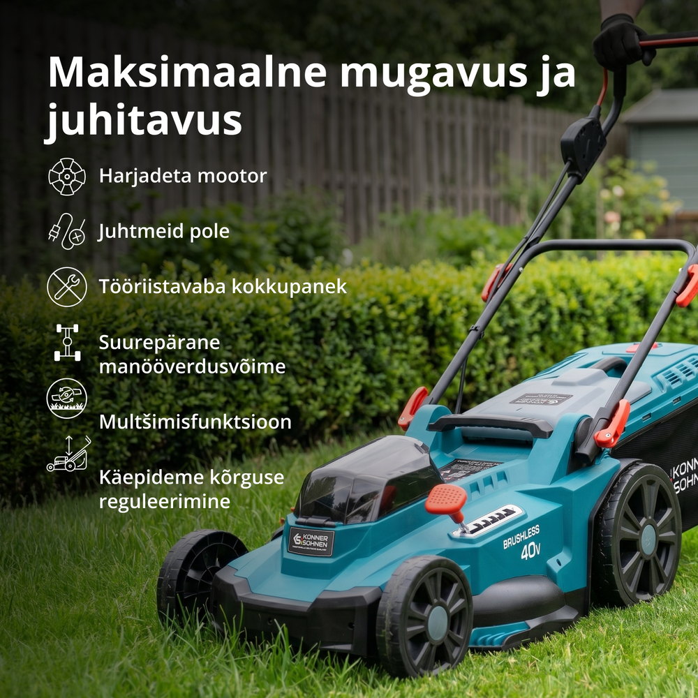 Juhtmeta muruniiduk KS 43LM-40V