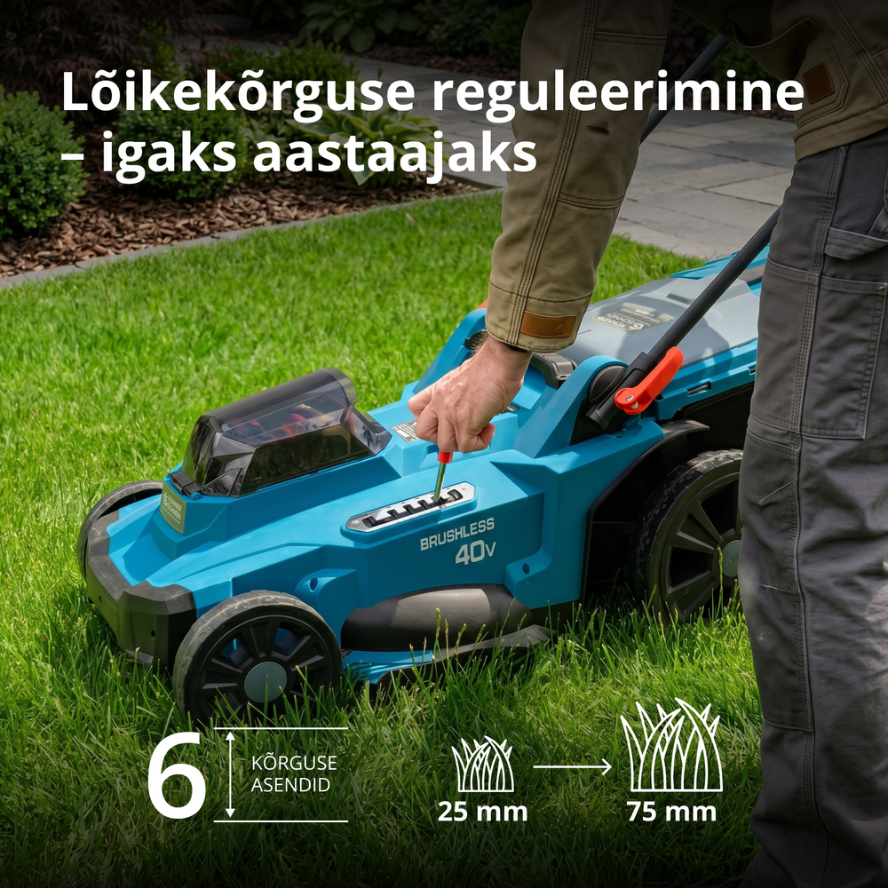 Juhtmeta muruniiduk KS 43LM-40V