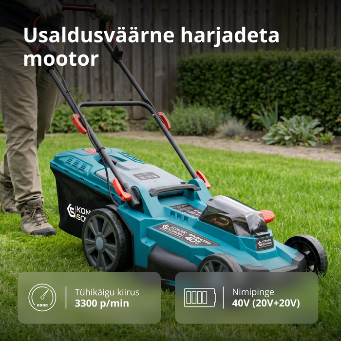 Juhtmeta muruniiduk KS 43LM-40V
