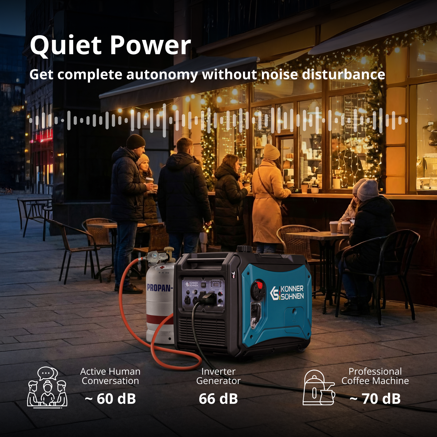 LPG/gasoline inverter generator KS 4000iEG S