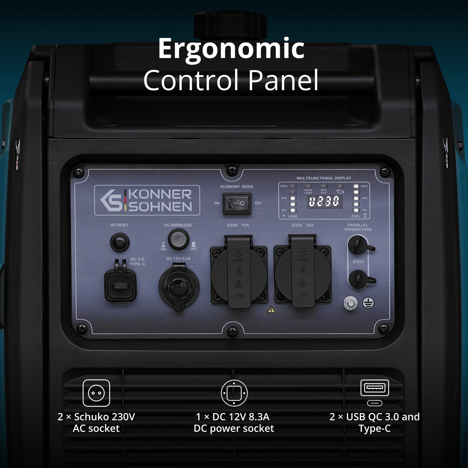 LPG/gasoline inverter generator KS 4000iEG S