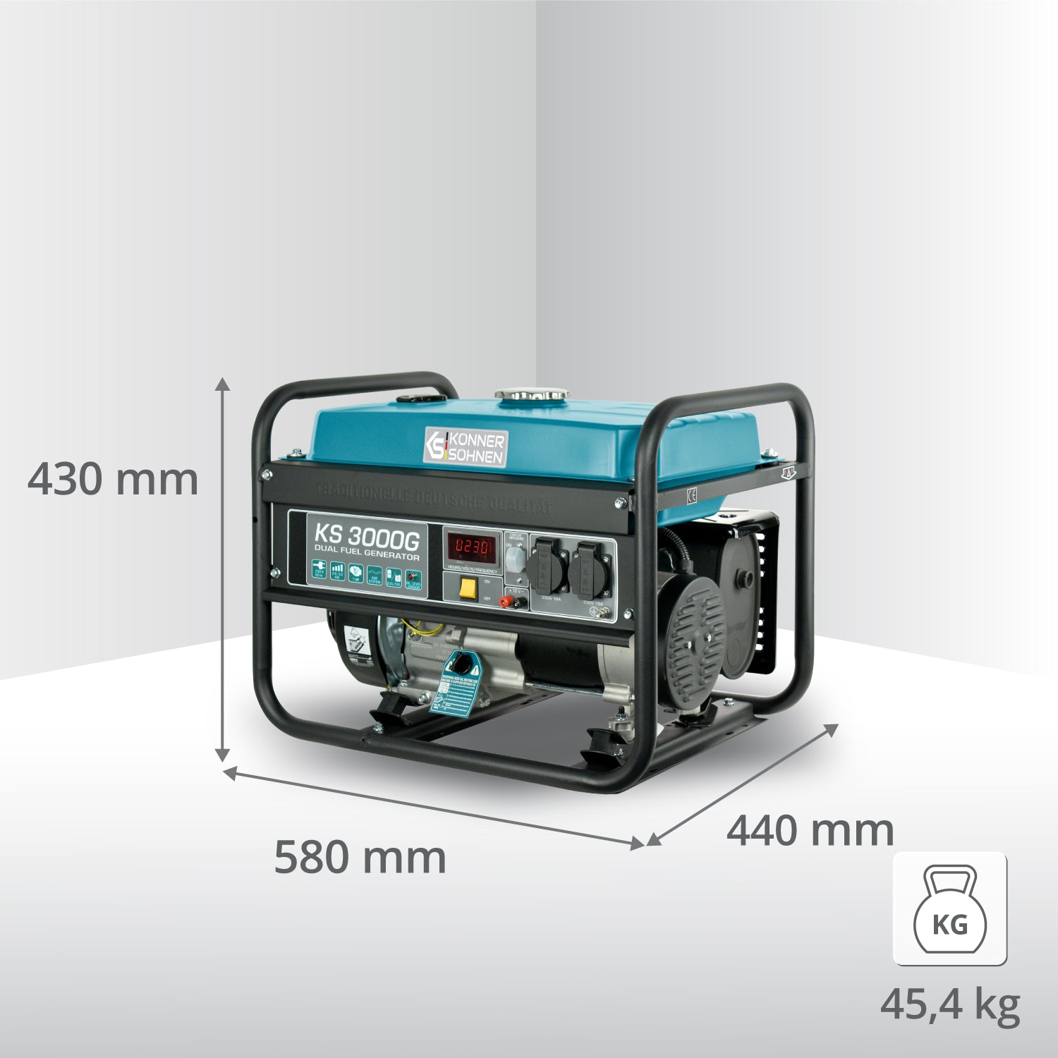LPG/Bensiin Generaator "Könner & Söhnen" KS 3000G