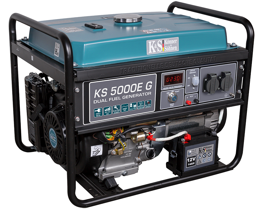 LPG/Bensiin Generaator "Könner & Söhnen" KS 5000E G