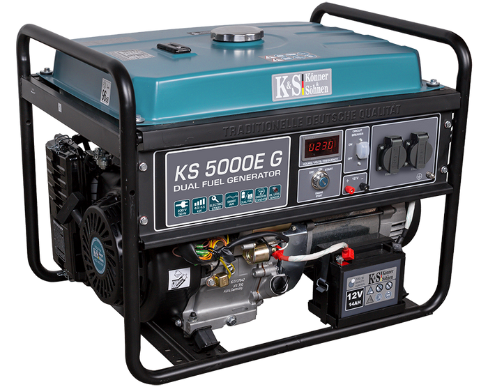 LPG/Bensiin Generaator "Könner & Söhnen" KS 5000E G
