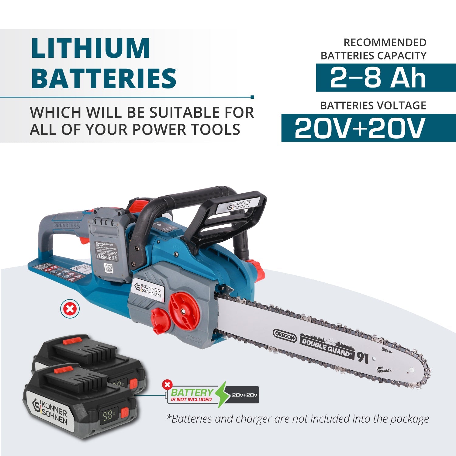 Juhtmeta kettsaag KS CS40V-14