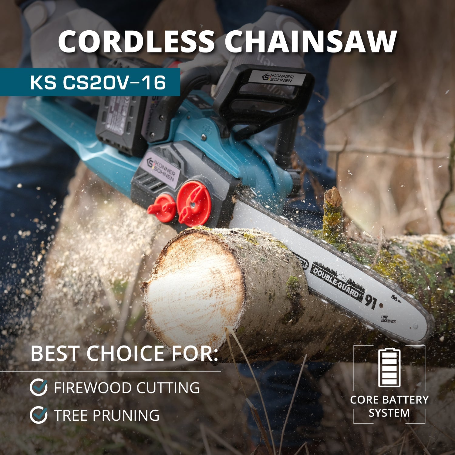 Juhtmeta kettsaag KS CS40V-16