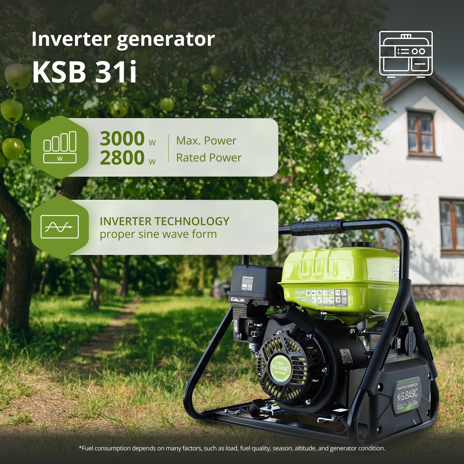 Invertergeneraator KSB 31i