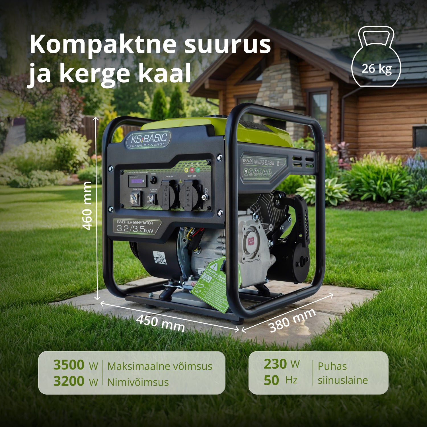 Invertergeneraator KSB 35i