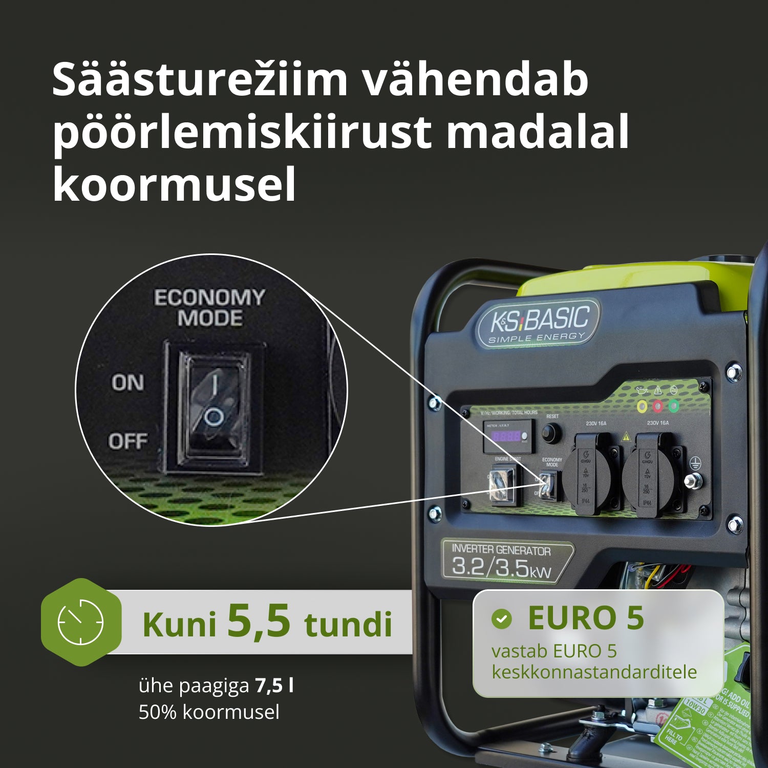 Invertergeneraator KSB 35i