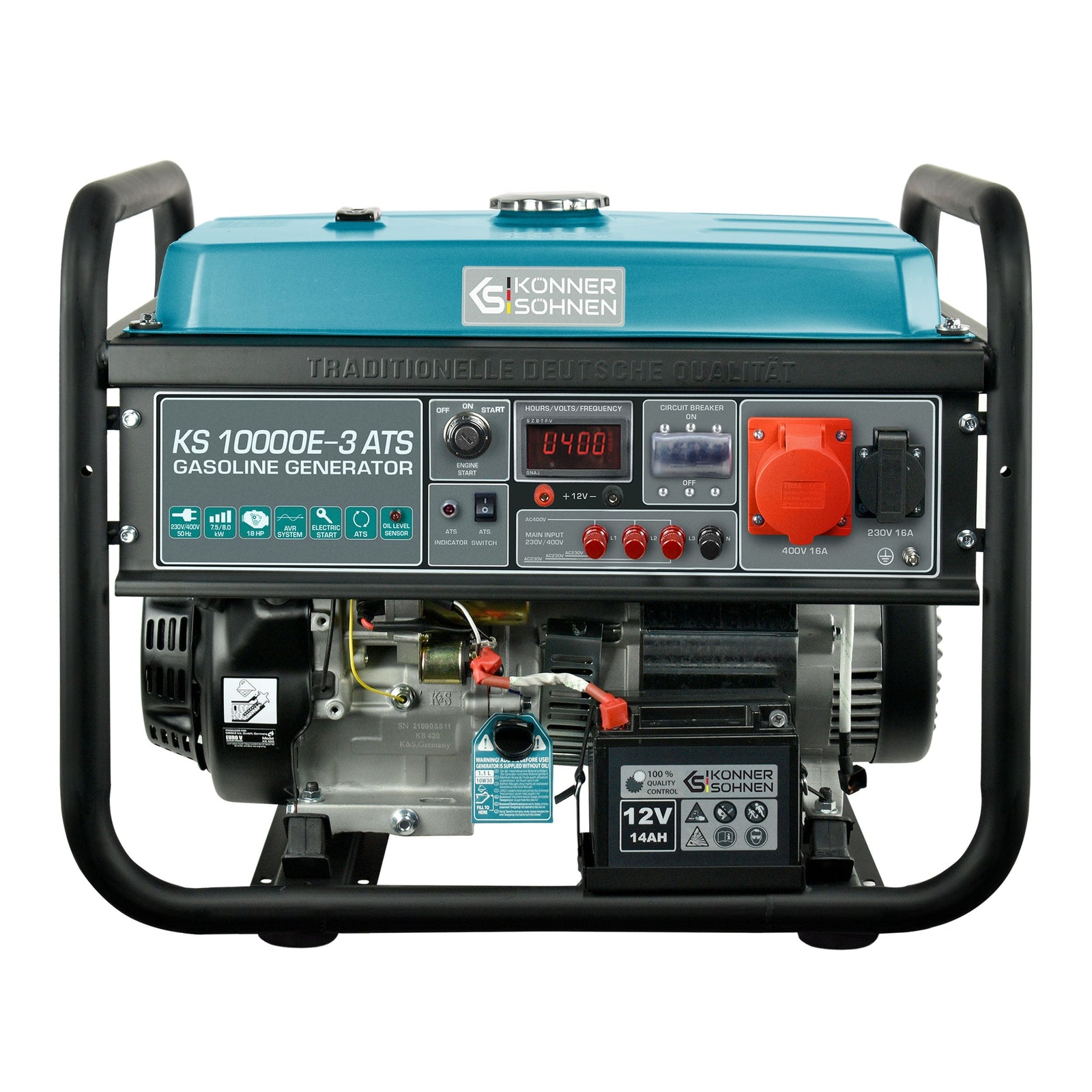 Bensiinigeneraator "Könner & Söhnen" KS 10000E-3 ATS