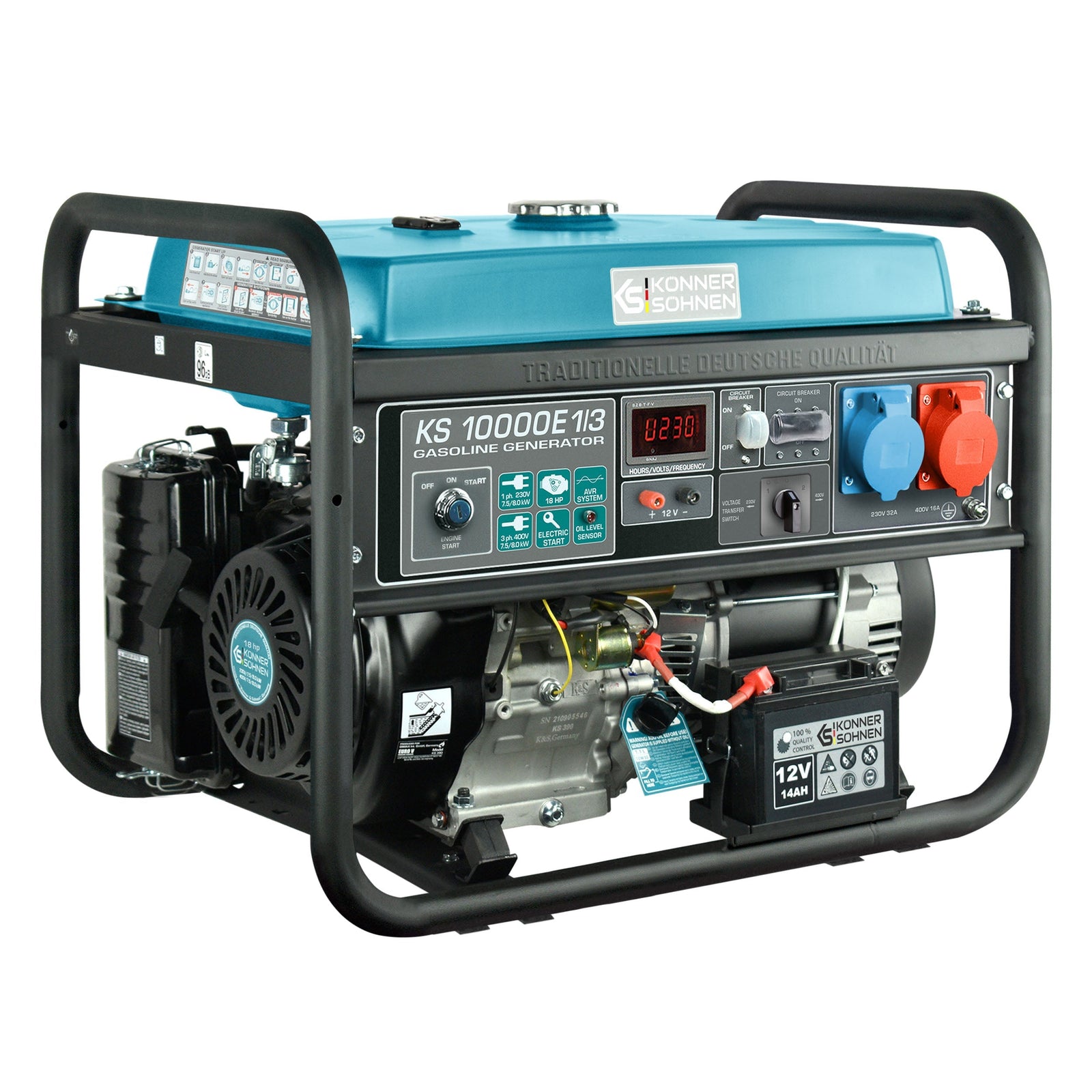 Bensiinigeneraator "Könner & Söhnen" KS 10000E 1/3