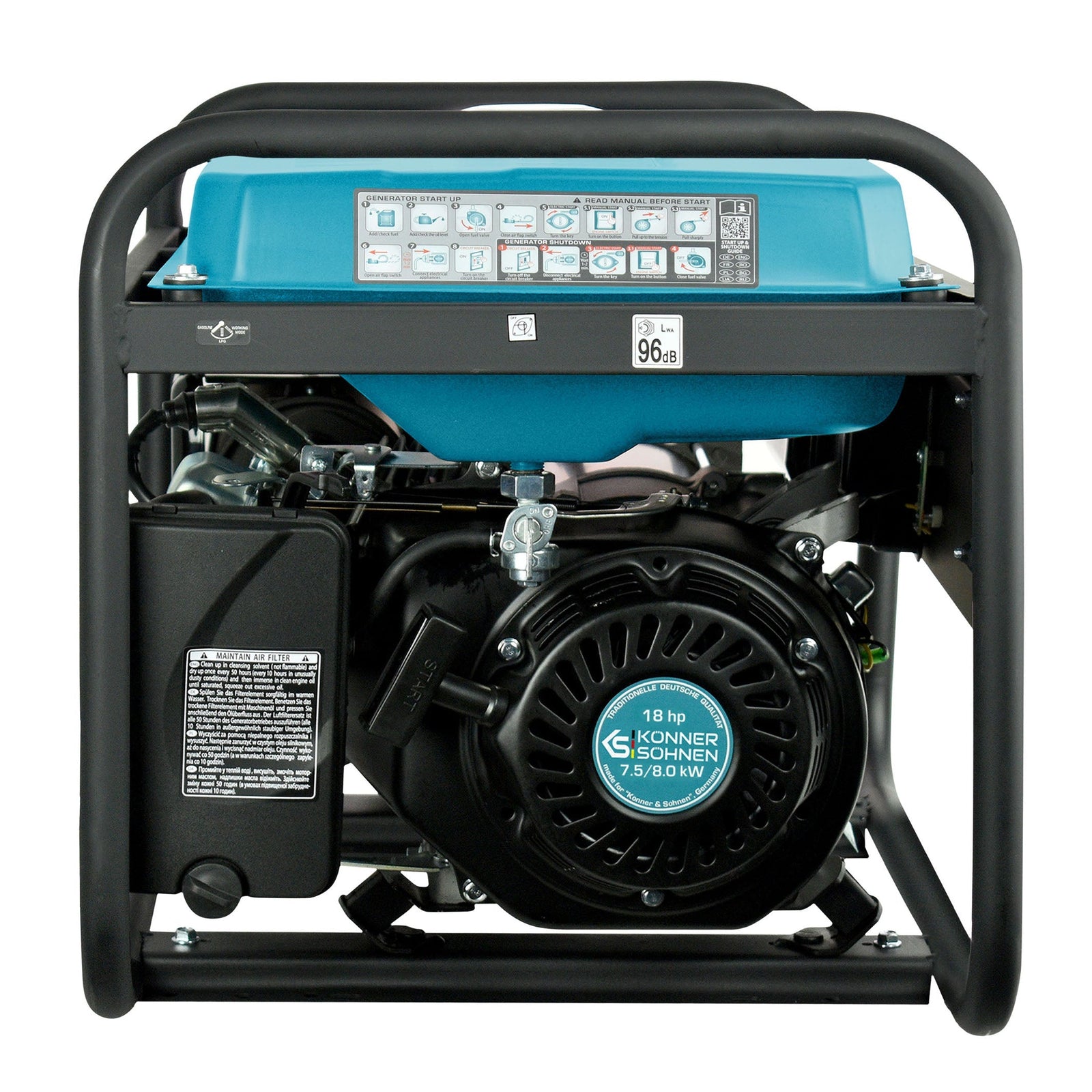 Bensiinigeneraator "Könner & Söhnen" KS 10000E 1/3