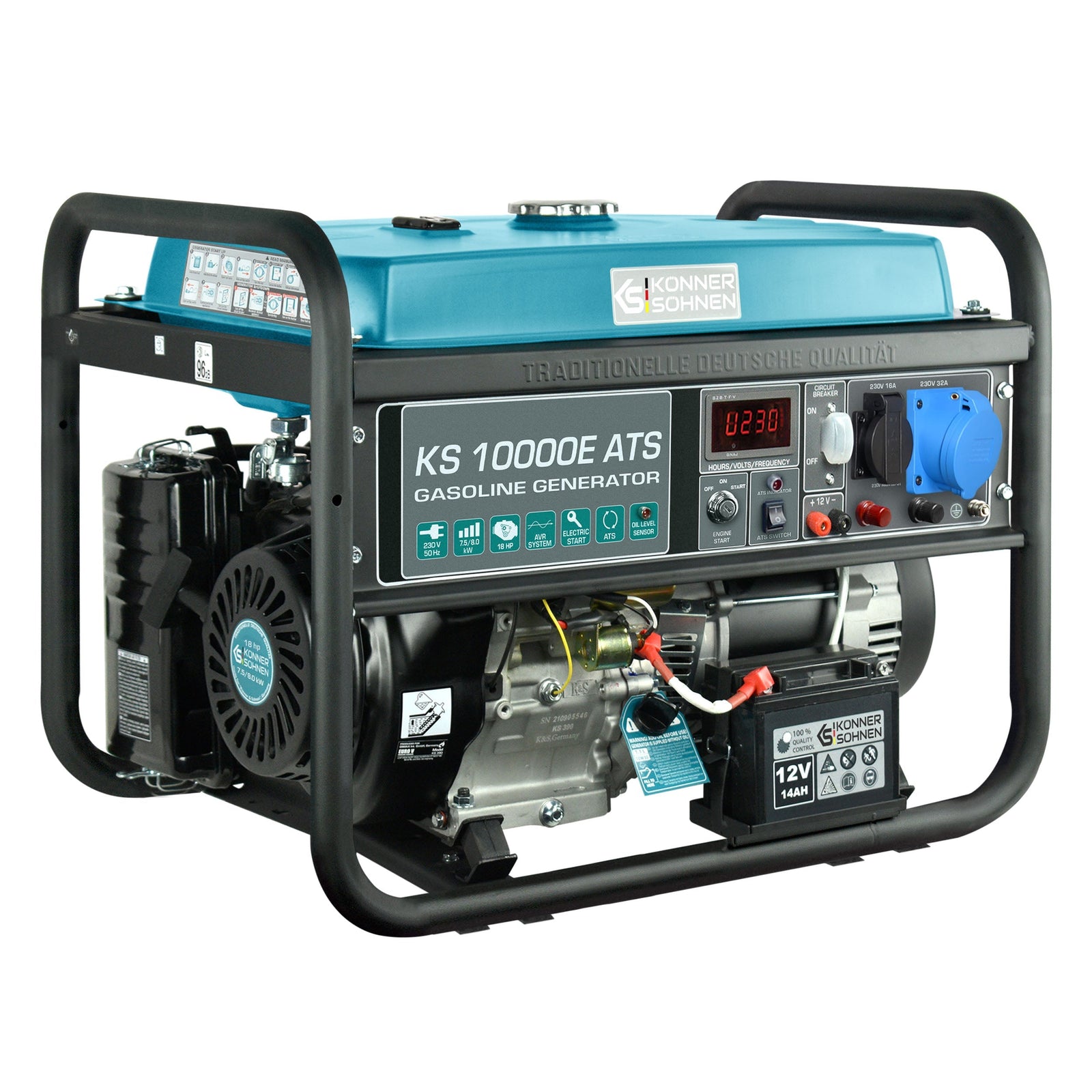 Bensiinigeneraator "Könner & Söhnen" KS 10000E ATS