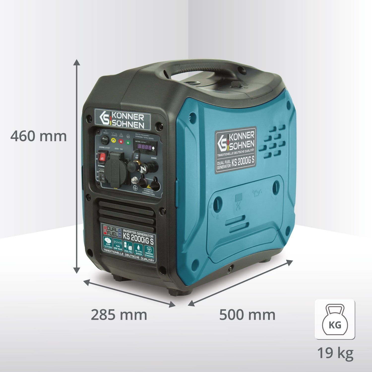 LPG/bensiin invertergeneraator KS 2000iG S