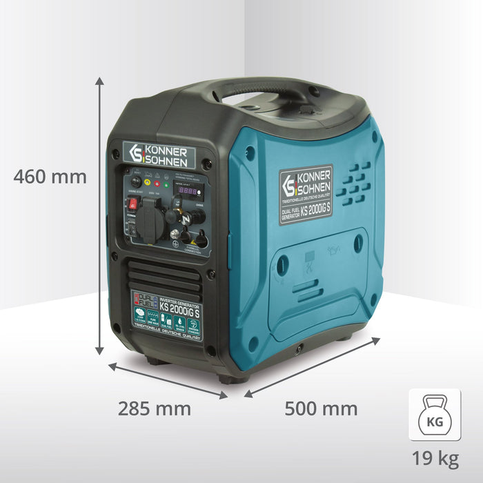 LPG/bensiin invertergeneraator KS 2000iG S