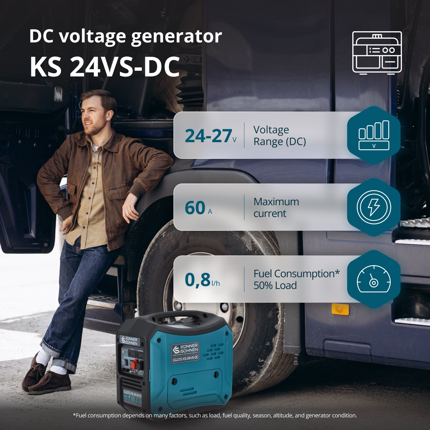 KS 24VS-DC Pidevpinge Generaator