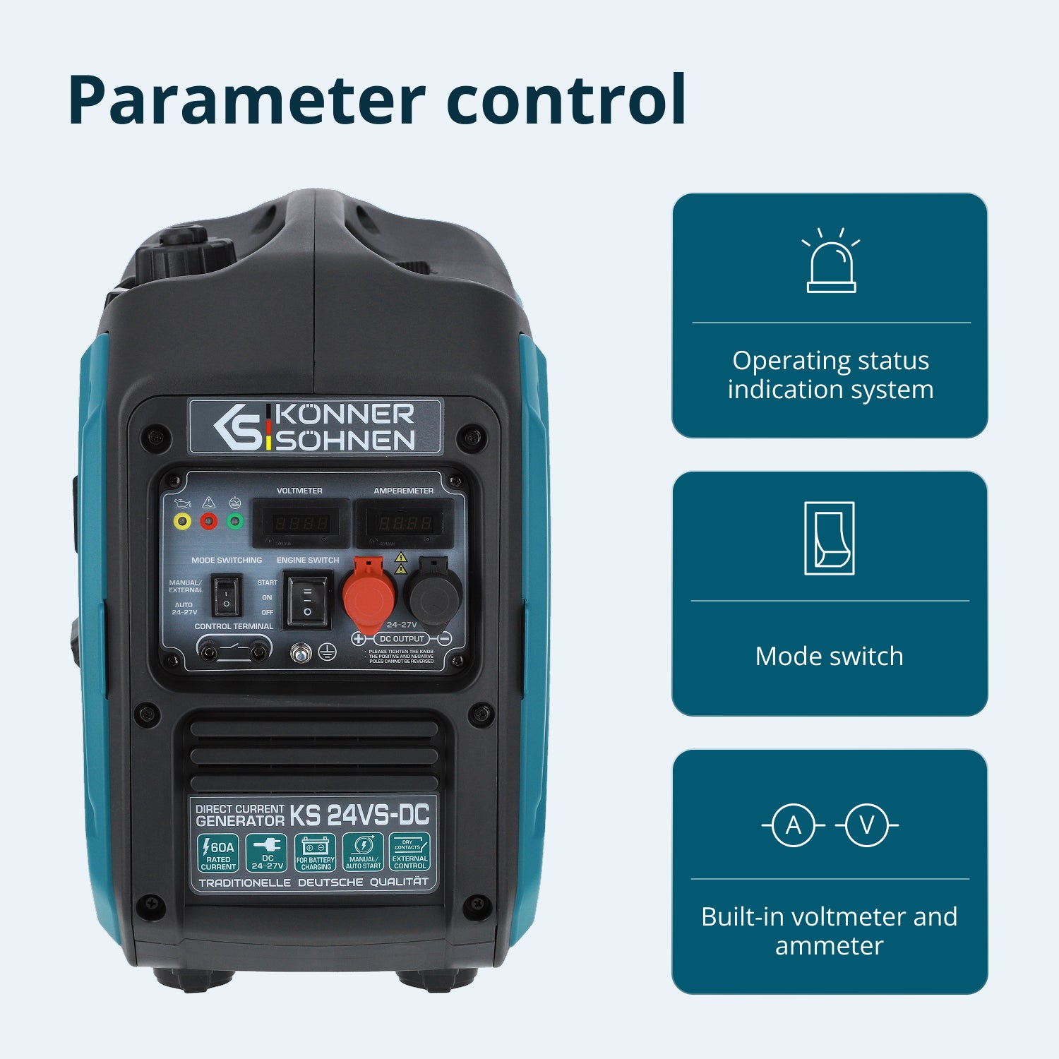 KS 24VS-DC Pidevpinge Generaator