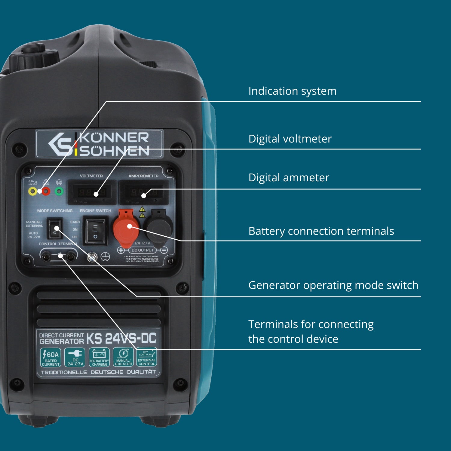 KS 24VS-DC Pidevpinge Generaator