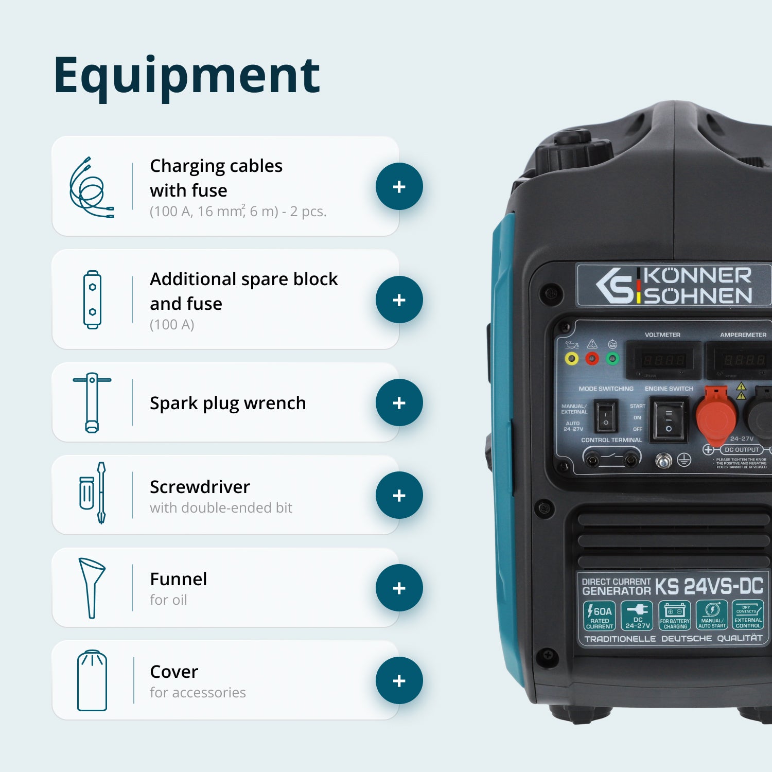 KS 24VS-DC Pidevpinge Generaator