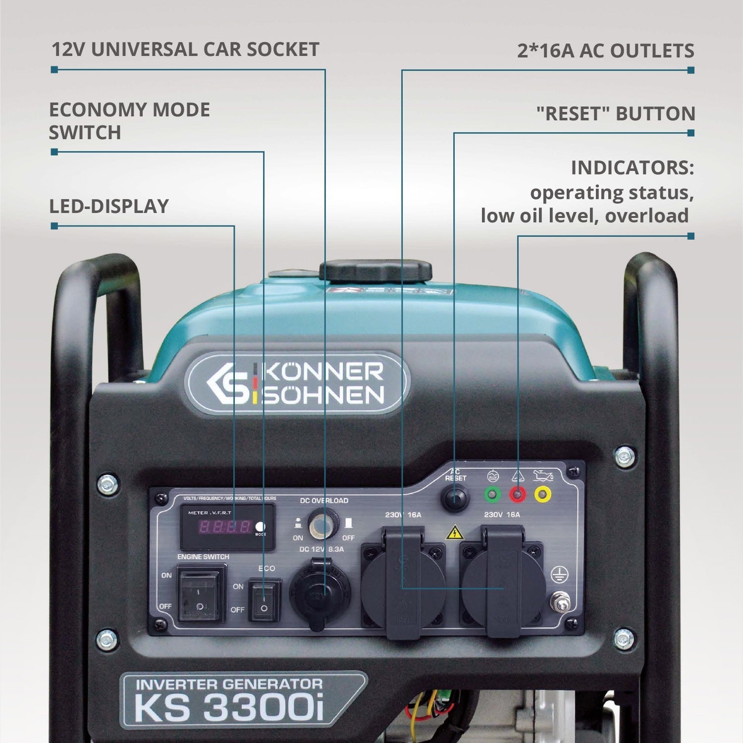 Invertergeneraator KS 3300i