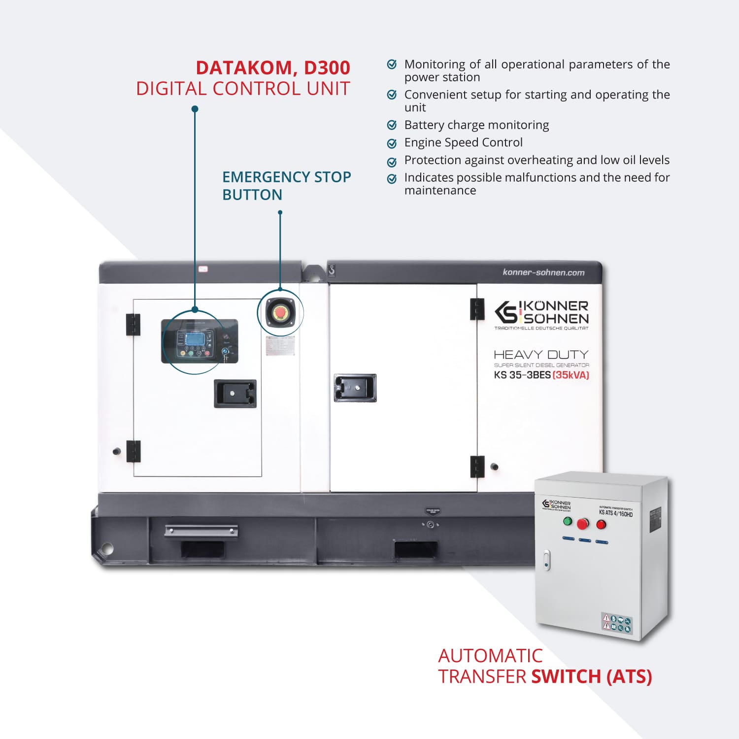 3-faasiline generaator KS 35-3BES