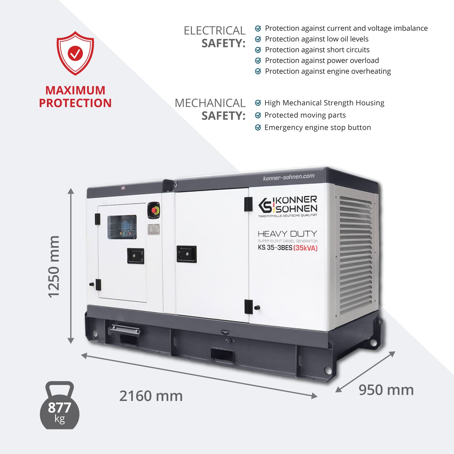 3-faasiline generaator KS 35-3BES