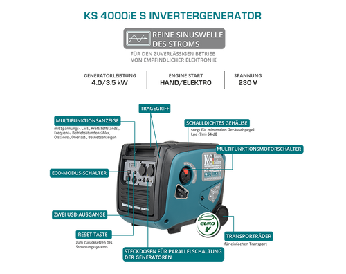 Invertergeneraator KS 4000iE S