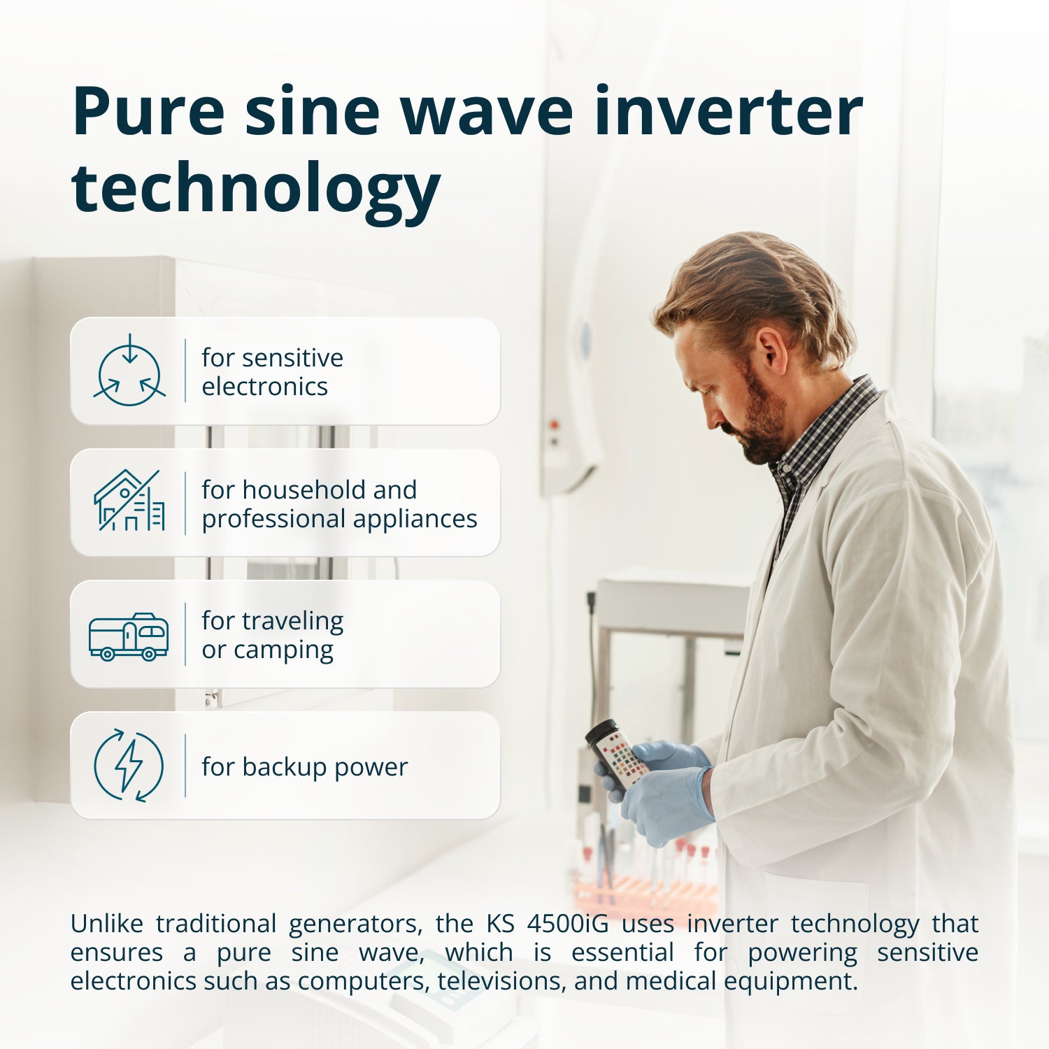Kahekütusega invertergeneraator KS 4500iG