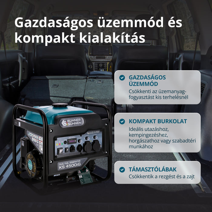 Kahekütusega invertergeneraator KS 4500iG