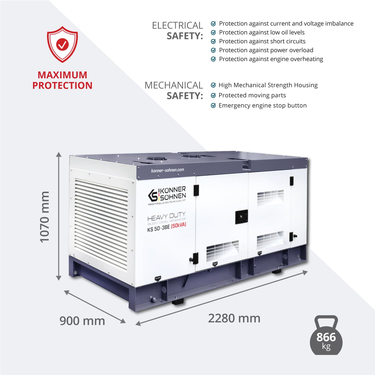 3-faasiline generaator KS 50-3BE