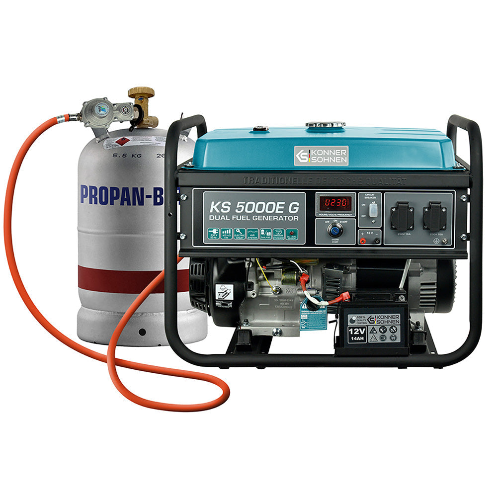 LPG/Bensiin Generaator "Könner & Söhnen" KS 5000E G