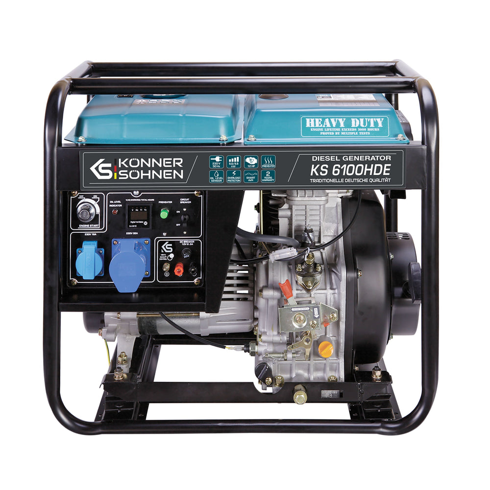 Diiselgeneraator "Könner & Söhnen" KS 6100HDE (EURO V)