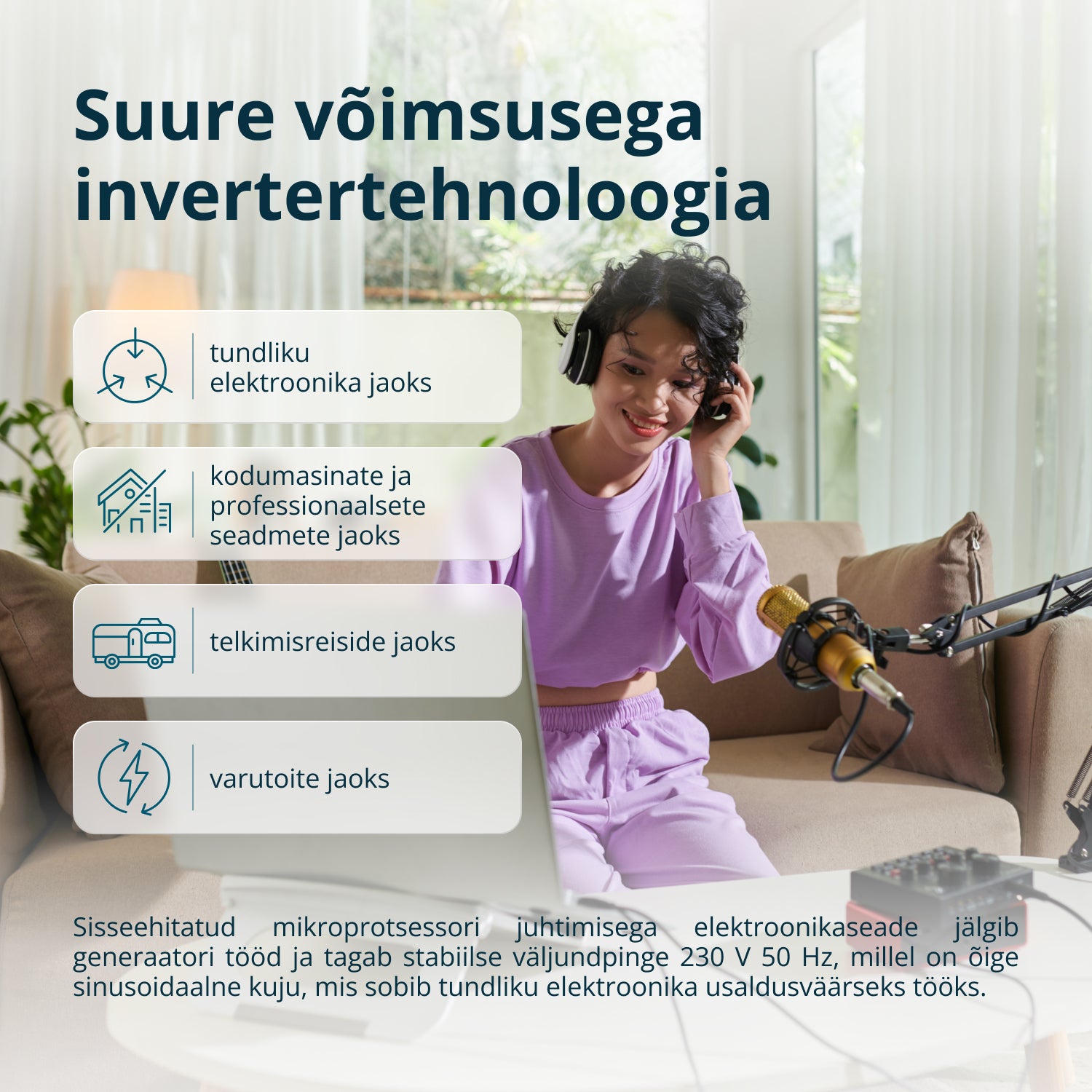 Inverter Bensiinigeneraator KS 6500iE