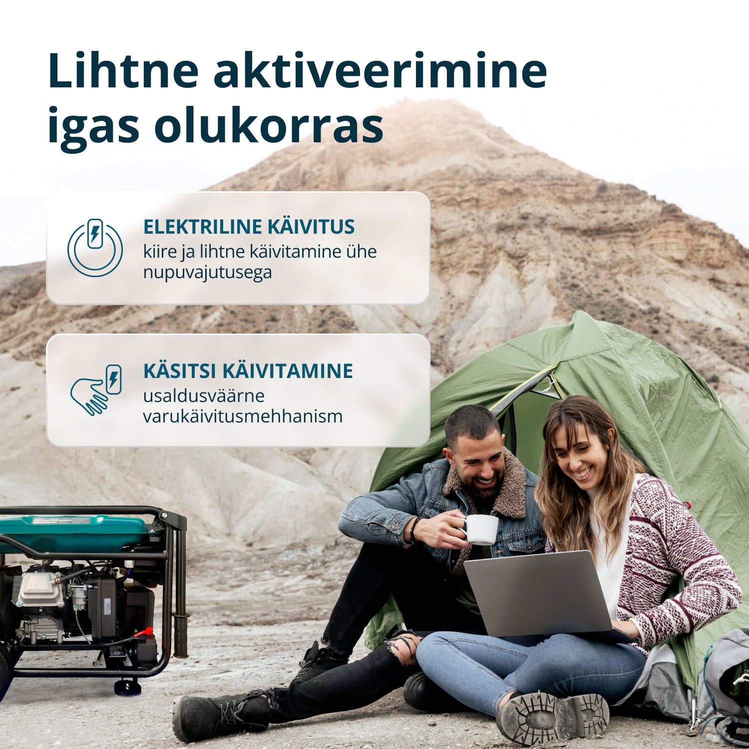 Inverter Bensiinigeneraator KS 6500iE