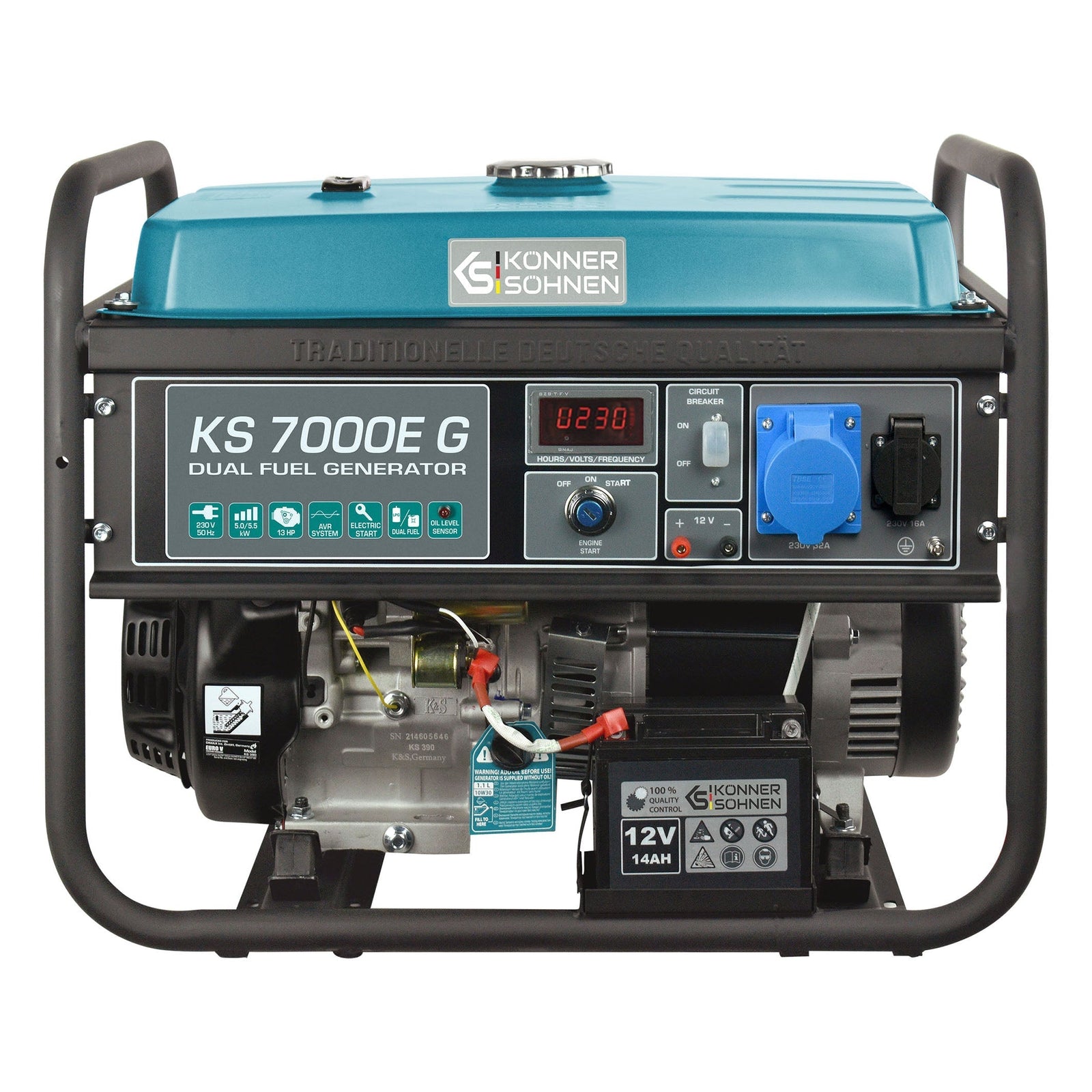 LPG/Bensiin Generaator "Könner & Söhnen" KS 7000E G