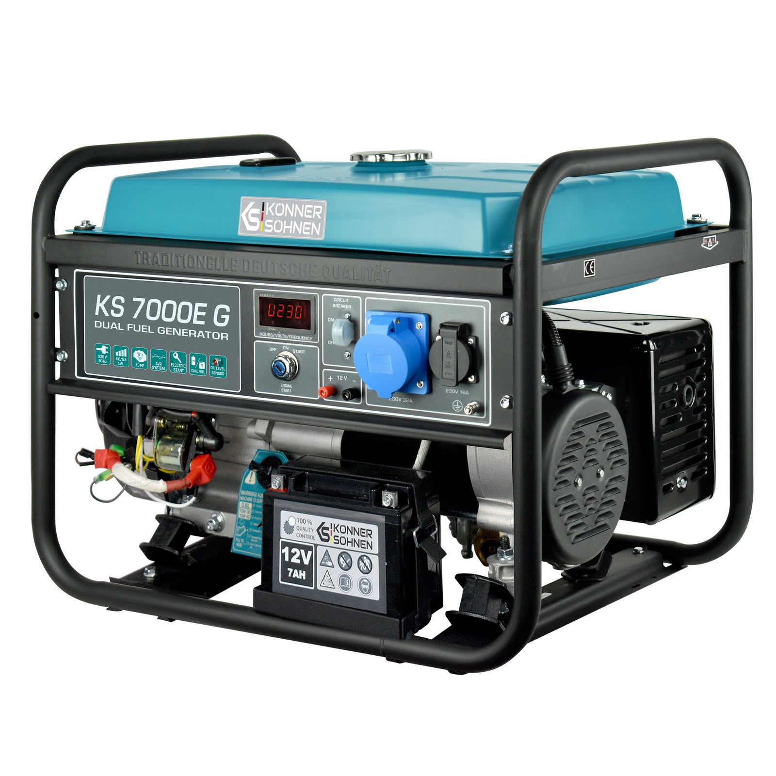 LPG/Bensiin Generaator "Könner & Söhnen" KS 7000E G