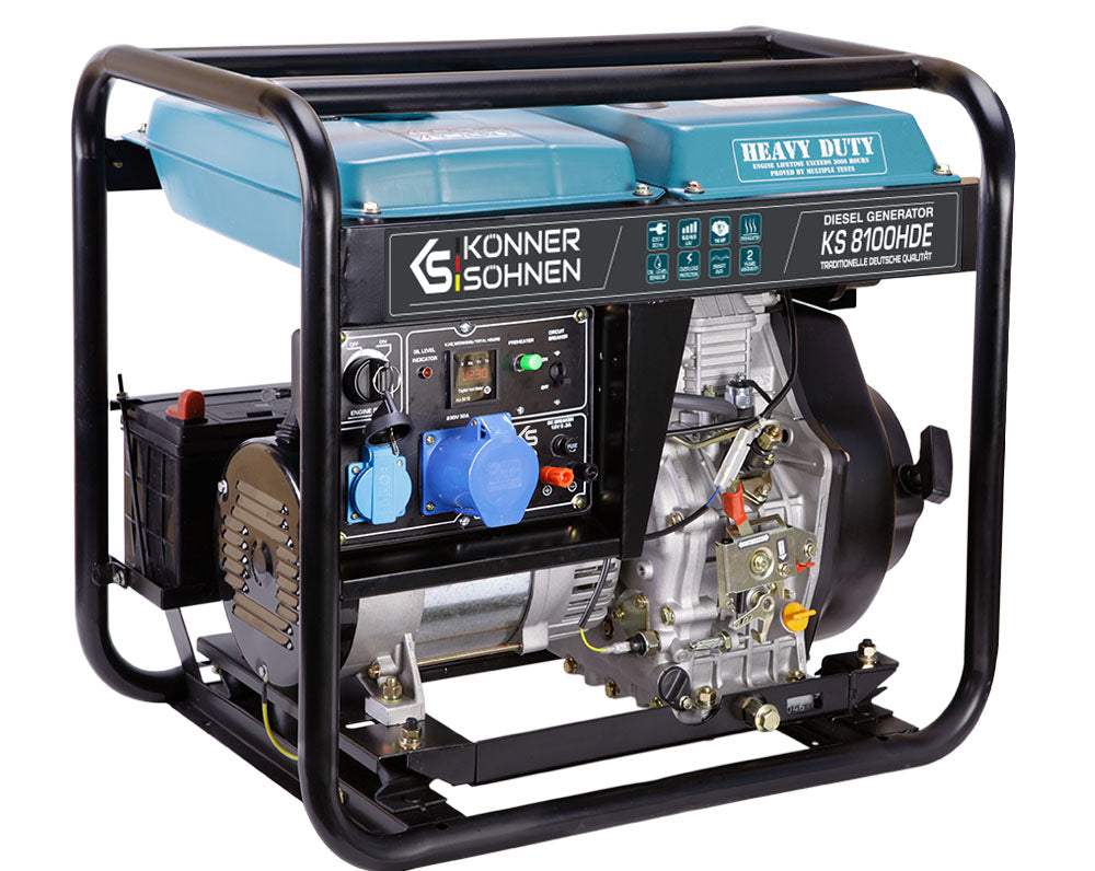 Diiselgeneraator "Könner & Söhnen" KS 8100HDE (EURO V)