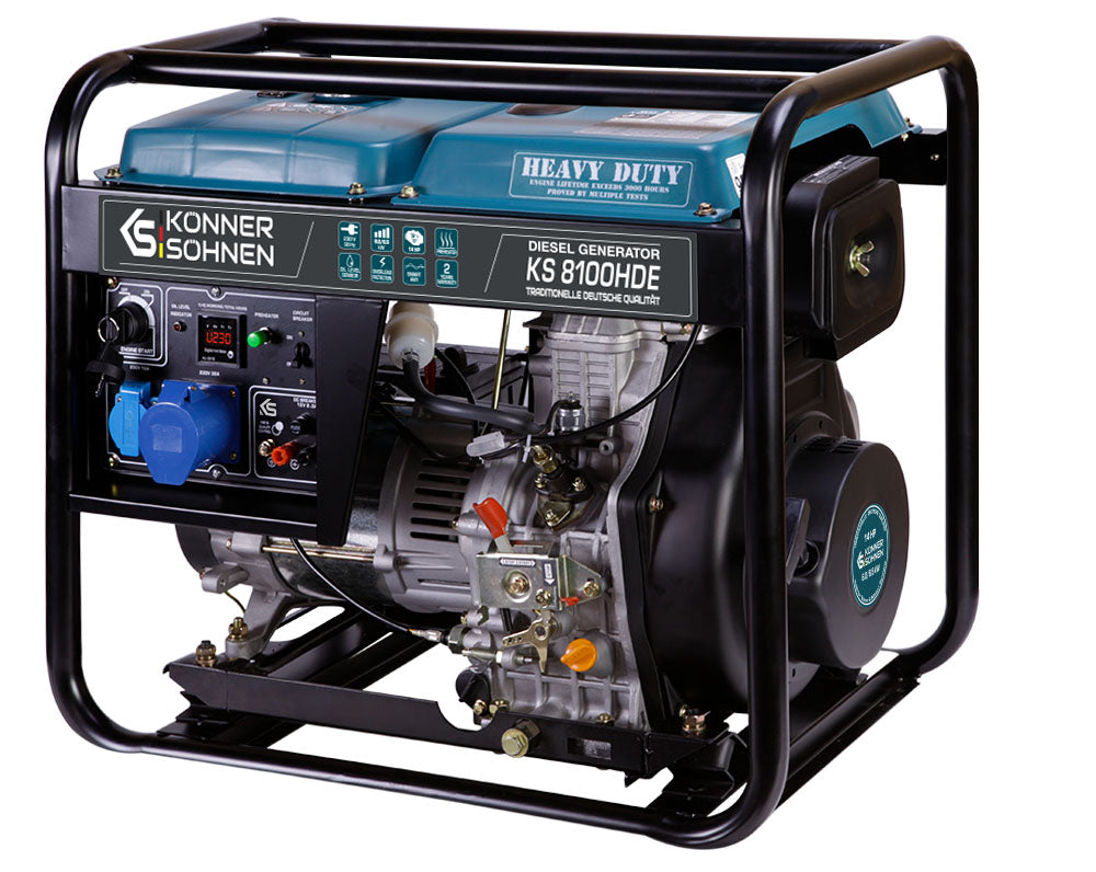 Diiselgeneraator "Könner & Söhnen" KS 8100HDE (EURO V)