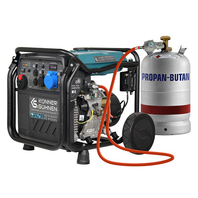 LPG/gasoline inverter generator KS 8100iEG