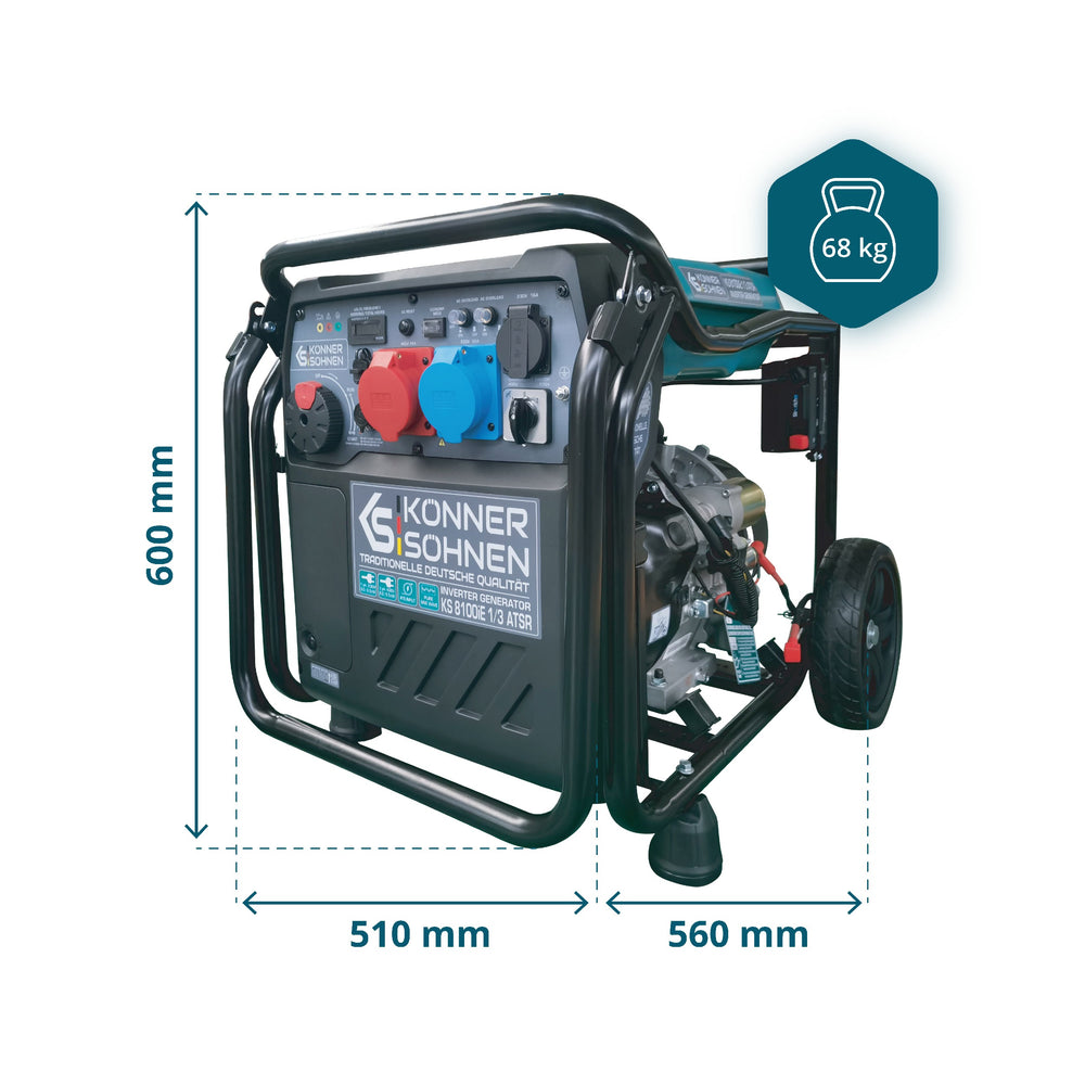 Invertergeneraator KS 8100iE 1/3 ATSR