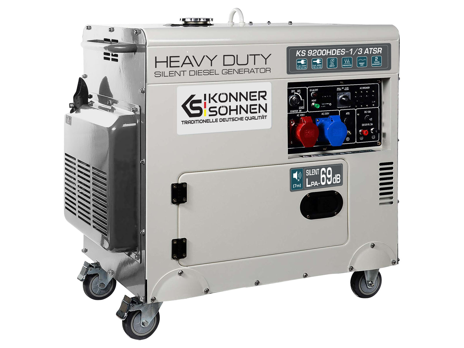 Diiselgeneraator "Könner & Söhnen" KS 9200HDES-1/3 ATSR (EURO V)